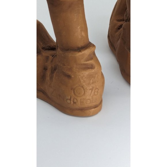 Vintage 1978 Andreoli Clown Poly-resin Figurine 10” Playing Guitar Circus Art - Picture 3 of 15